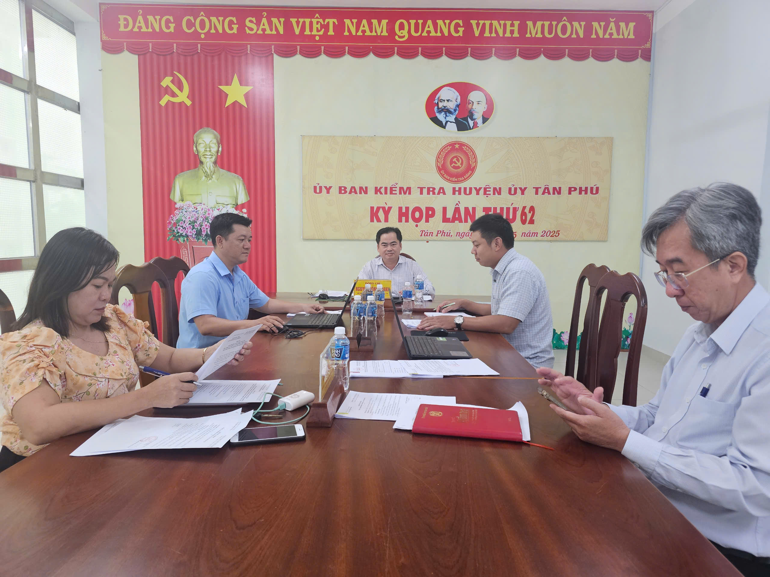 Thông báo kỳ họp thứ 62 Ủy ban Kiểm tra Huyện ủy